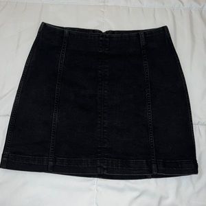 Size 8 Wild Fable Black Jean Mini Skirt